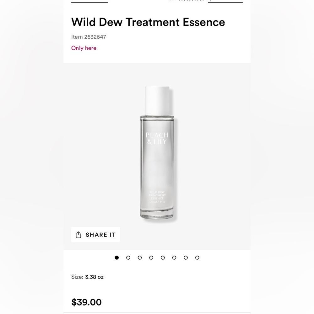 Peach & Lilly wild dew treatment essence